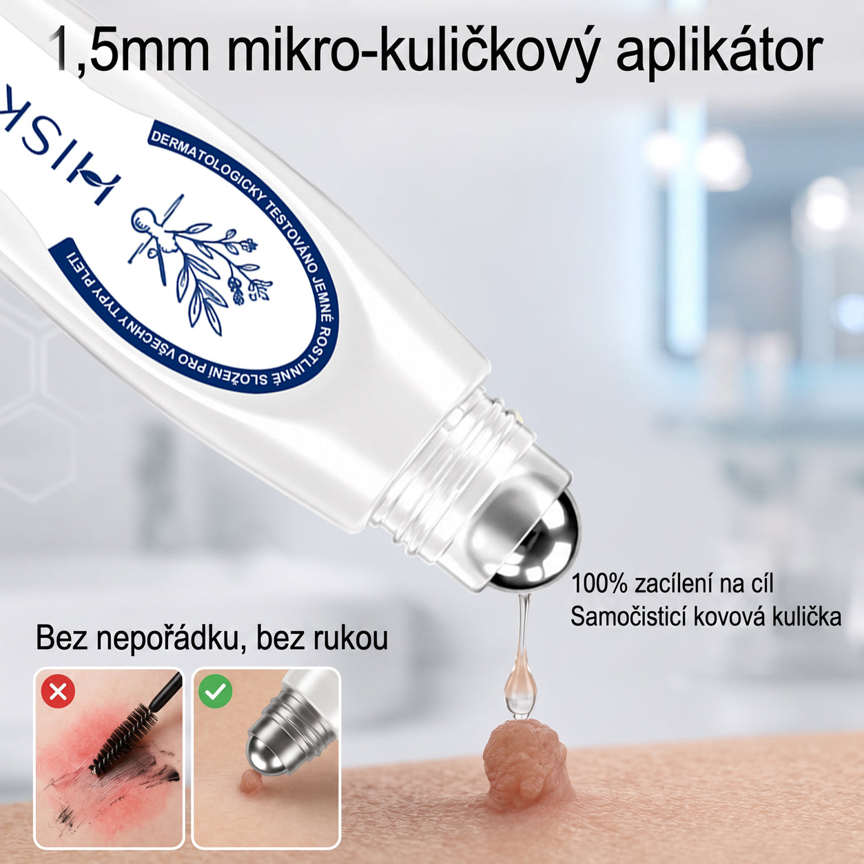 🐬🧪Oficiální značkový obchod | Hiskin® 7denní odstraňovač skvrn a pigmentových skvrn (Bezbolestný rollerball bez jizev)