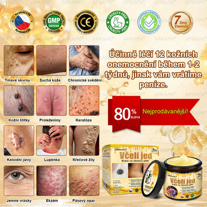 🔥  Dermatologicky a klinicky testováno🐝APKAPK®Bee Venom Krém na obnovení pleti🐝 pomáhá při léčbě kožních problémů, jako jsou: vrásky, jizvy, pigmentové skvrny, strie, akné, psoriáza, ekzém, kožní změny, podráždění, záněty a další kožní problémy.