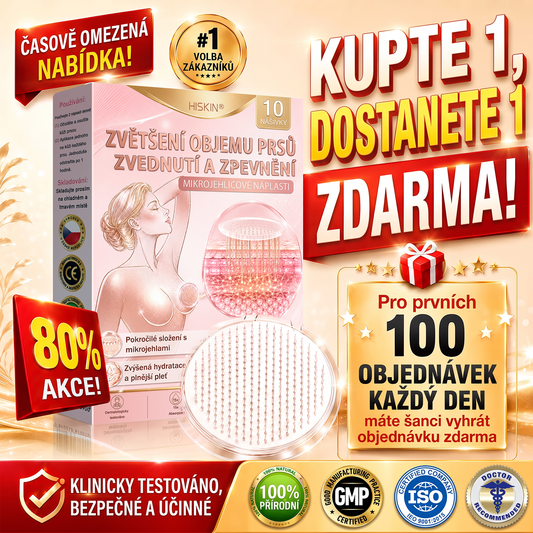 🍁HISKIN® Mikroneedlová náplast pro podporu objemu, lifting a pevnost prsou