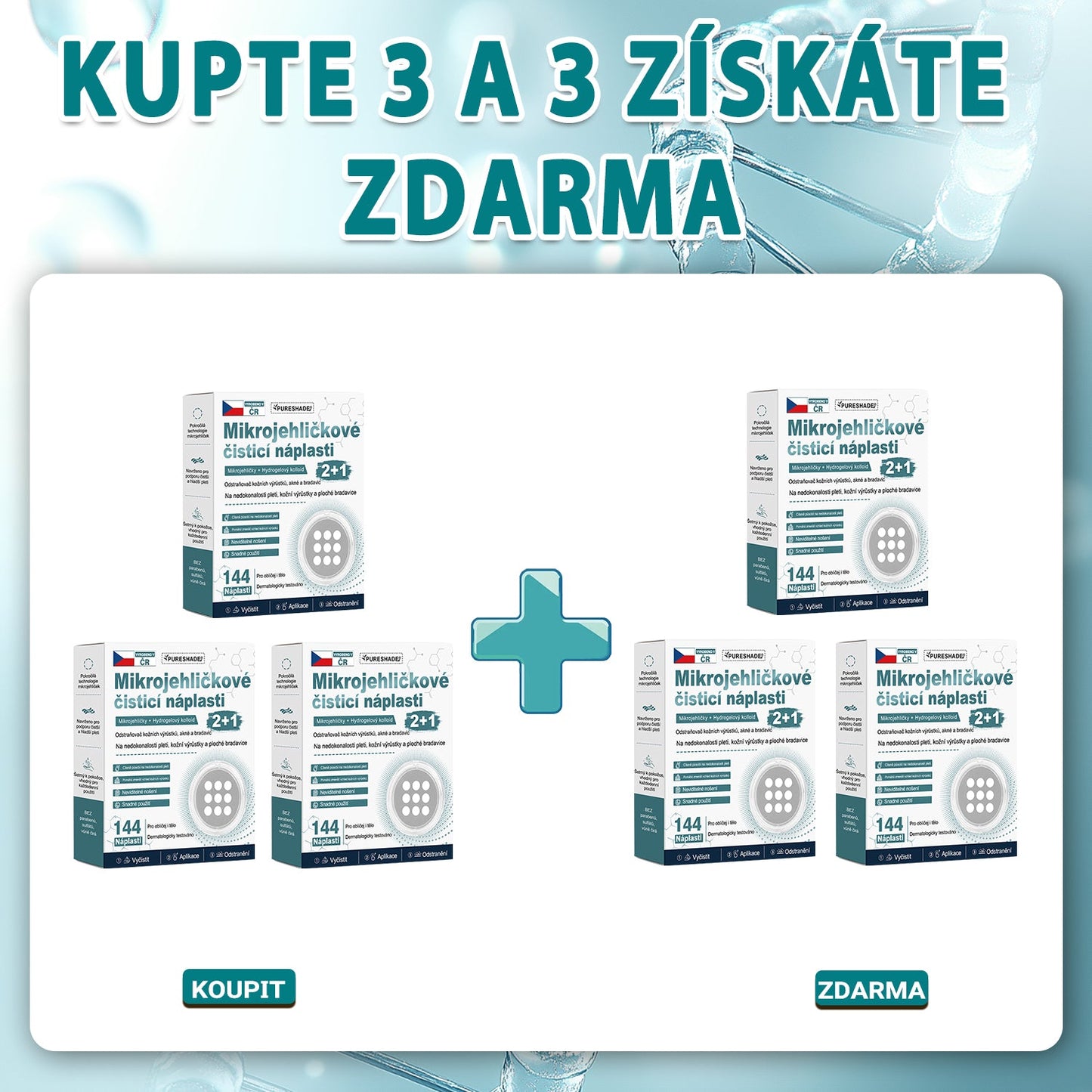 ✨ PURESHADE® 2v1 mikrojehličková + hydrokoloidní náplast🍀 | Pomáhá odstraňovat vystouplá znaménka, akné, ploché bradavice a kožní výrůstky | Pomáhá zjemnit vrásky, jizvy a nedokonalosti pleti | Diskrétní neviditelná náplast pro obličej i tělo