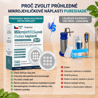 ✨ PURESHADE® 2v1 mikrojehličková + hydrokoloidní náplast🍀 | Pomáhá odstraňovat vystouplá znaménka, akné, ploché bradavice a kožní výrůstky | Pomáhá zjemnit vrásky, jizvy a nedokonalosti pleti | Diskrétní neviditelná náplast pro obličej i tělo