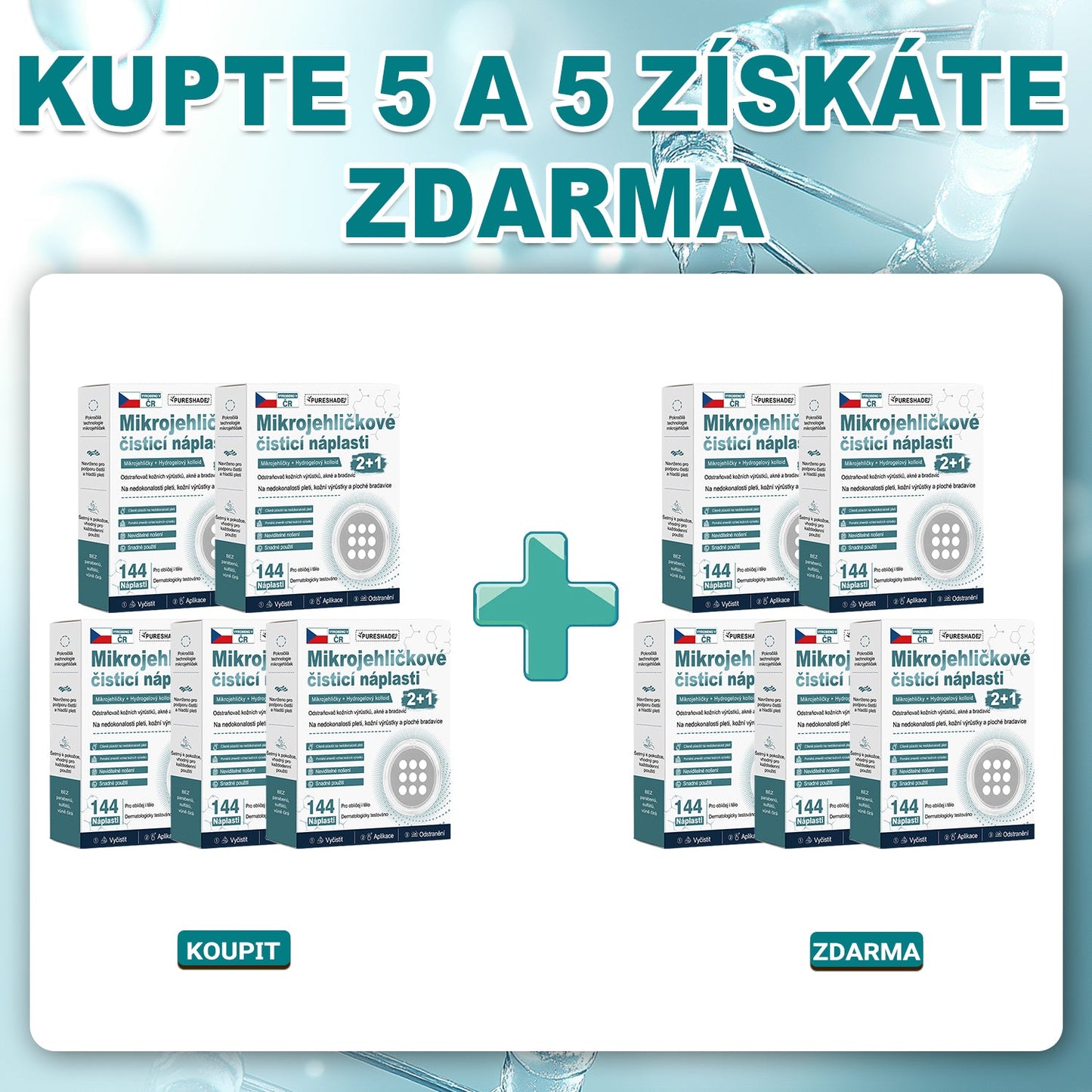 ✨ PURESHADE® 2v1 mikrojehličková + hydrokoloidní náplast🍀 | Pomáhá odstraňovat vystouplá znaménka, akné, ploché bradavice a kožní výrůstky | Pomáhá zjemnit vrásky, jizvy a nedokonalosti pleti | Diskrétní neviditelná náplast pro obličej i tělo
